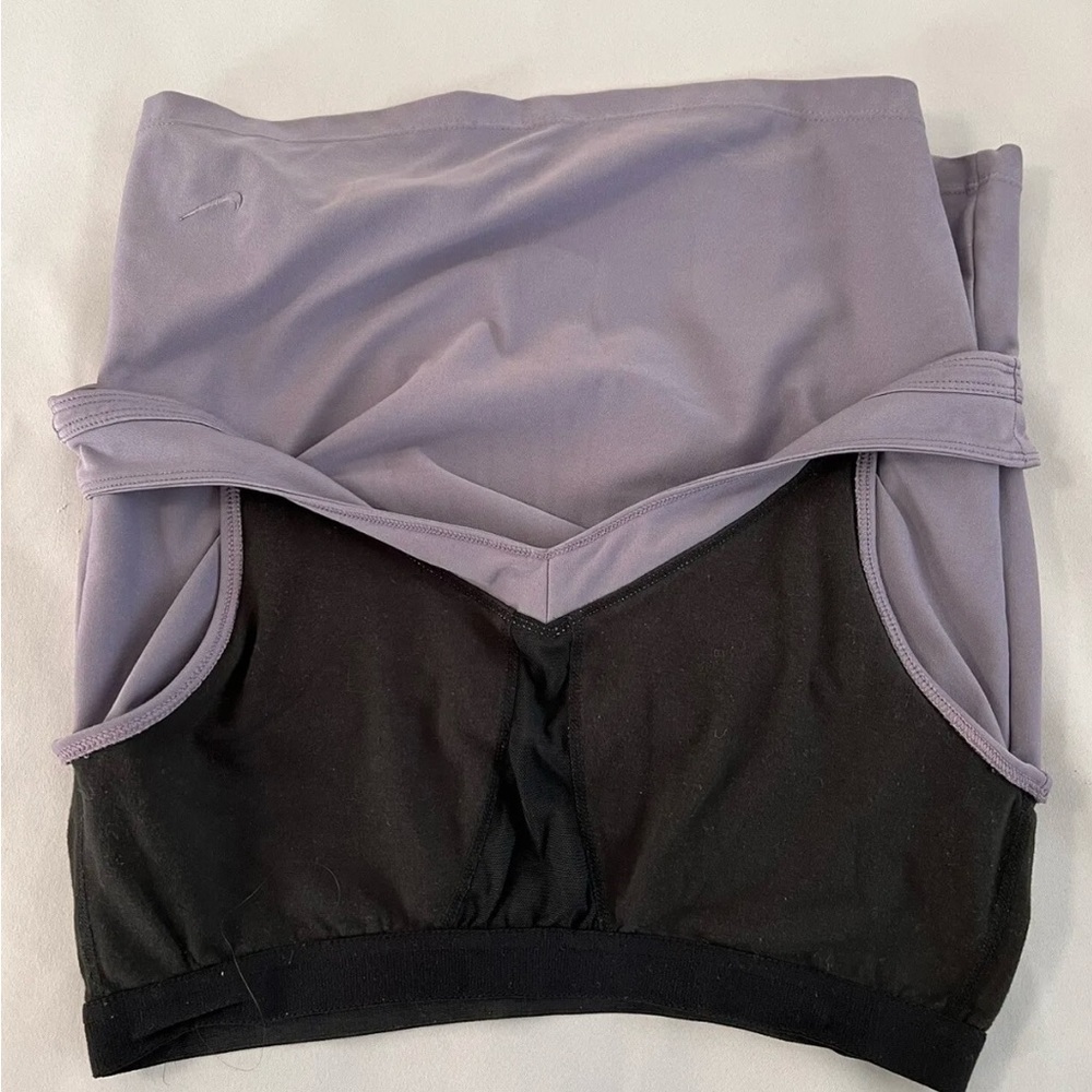 Nike Women's Sleeveless  Dri Fit Tank Top Athletic Purple Logo‎ Size L - Picture 8 of 9